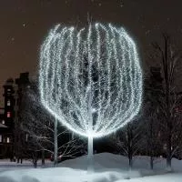 Новогоднее украшение для дерева светодиодный занавес - NB 450
