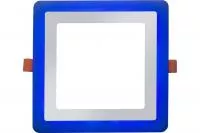 Светодиодный встраиваемый светильник LEEK квадрат, голубой цвет LE LED 2BCLS 16W 3/6K LE061300-0028