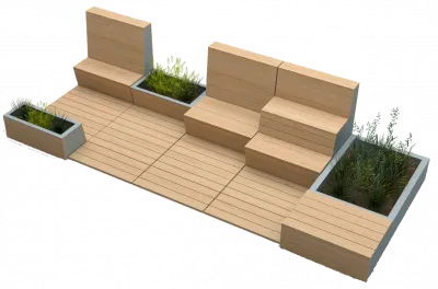 Парклет «Step plant»