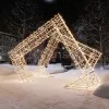 Световой новогодний тоннель «Ромбы» - 3D GR 36-4