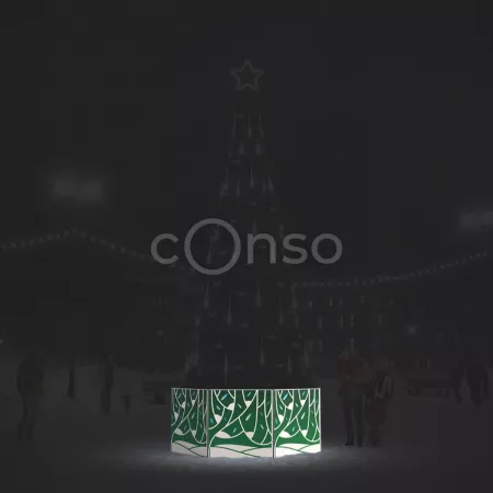 Ограждение для ёлки «Зимняя роща»